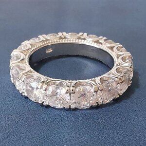 Diamonique CZ eternity band ring size 9 🆕